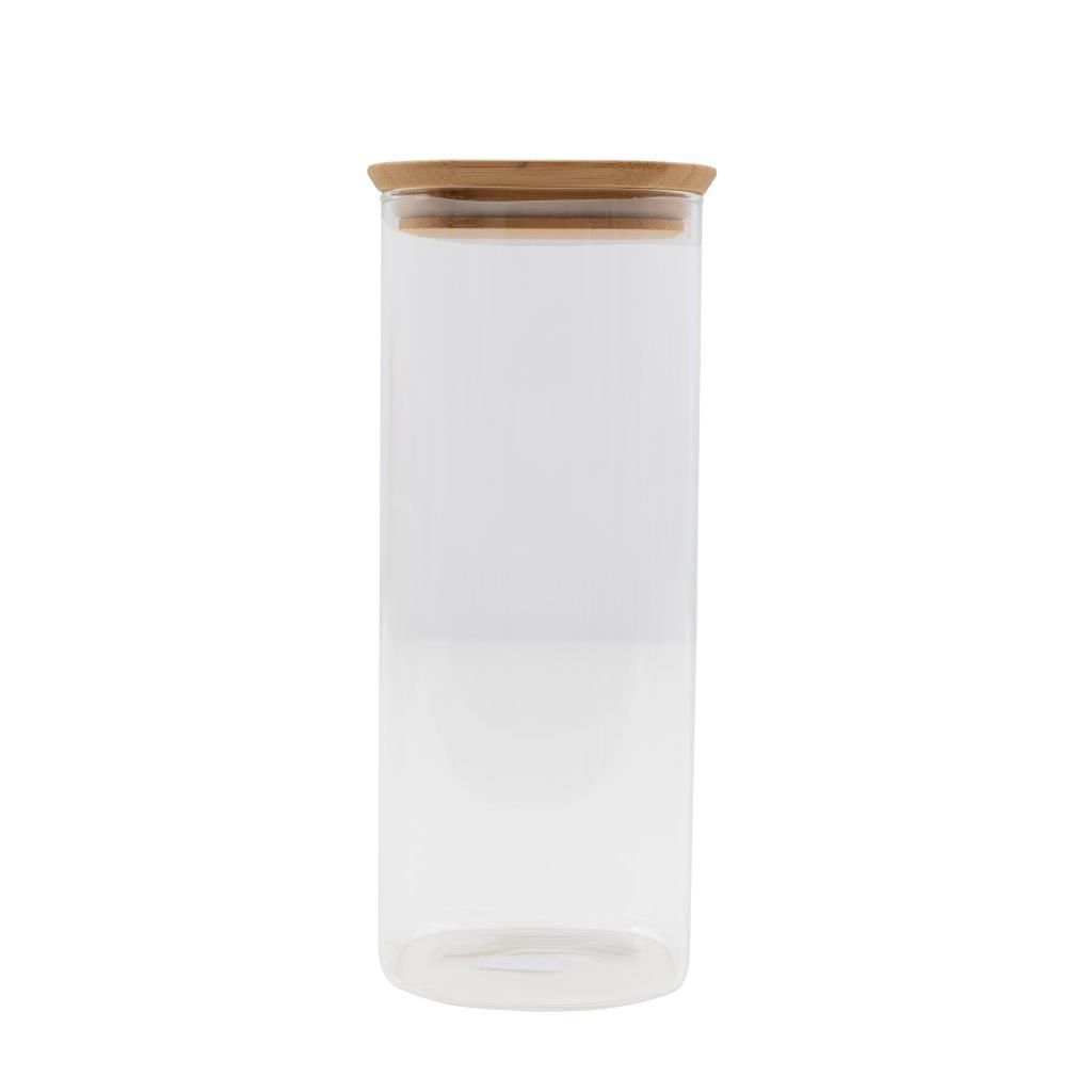 BOCAL VERRE COUVERCLE BAMBOU 1,9L - Visuel 0